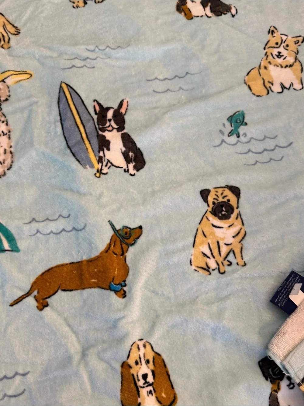 Harbor Home Kids Set Of 2 Hooded Beach Bath Towel Dogs New 100% Cotton Dog theme
